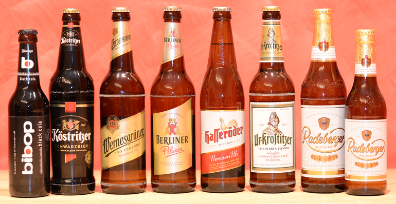 bibop, Köstritzer, Wernesgrüner, Berliner Pilsener, Hasseröder, Ur-Krostizer, Radeberger